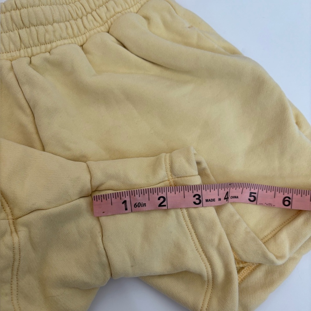 Pangaia 365 Midweight 100% Organic Cotton Shorts Yellow Size XXS - Picture 13 of 13